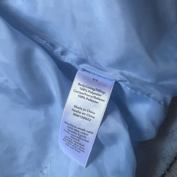 Disney Frozen Outfit Set Blue Coat Jacket + Tutu Skirt Silver Glitter 5-6T - Picture 7 of 13